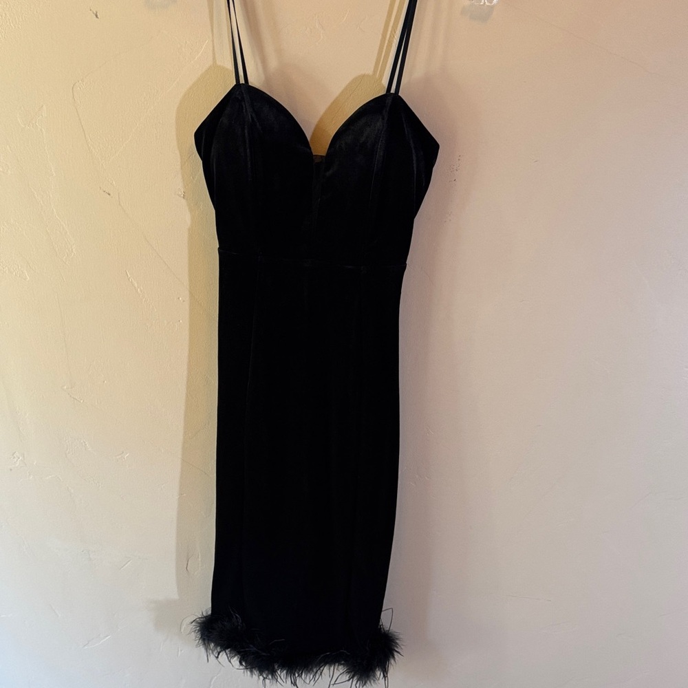Honey and Rosie Black Midi Dress